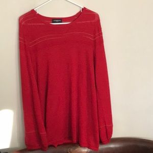 Nice , sparkly red pullover sweater top by Liz Claiborne.